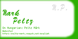 mark peltz business card